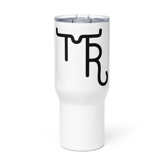 Travel mug with a handle